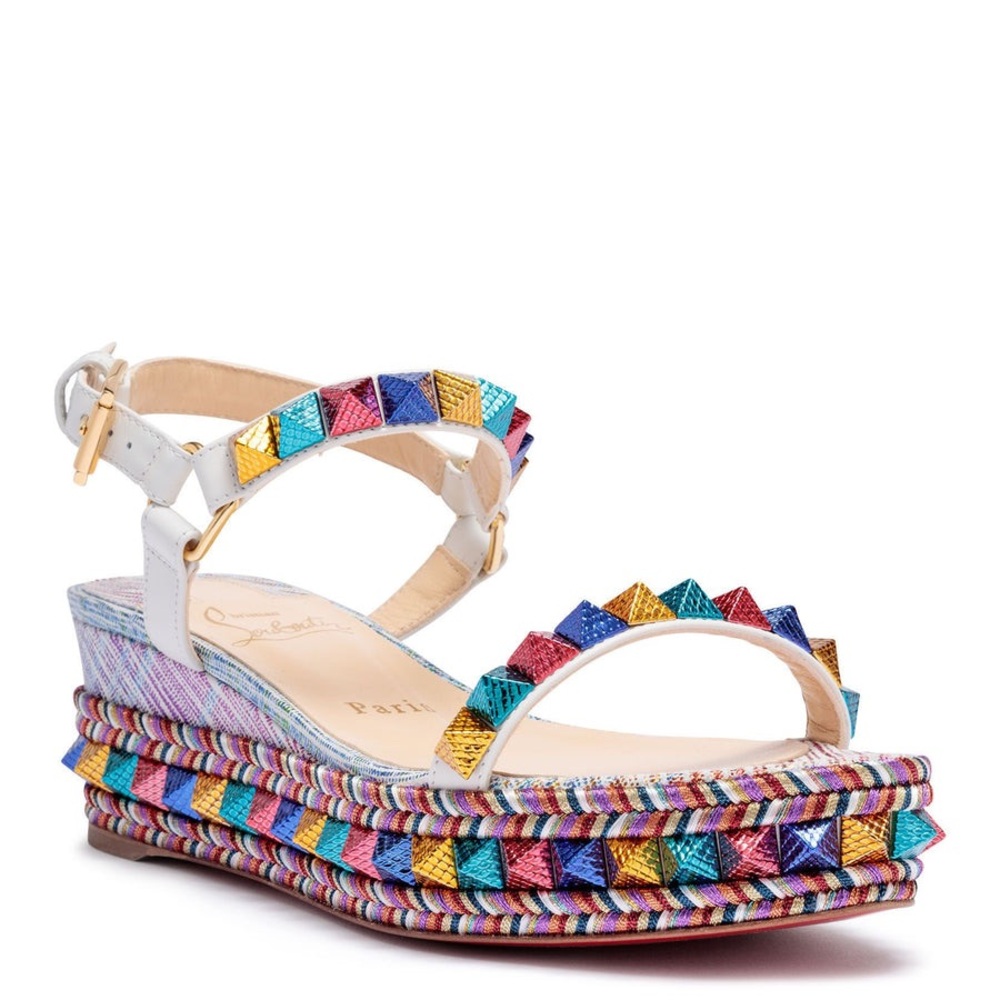 Christian Louboutin Multicolor Studded Espadrilles